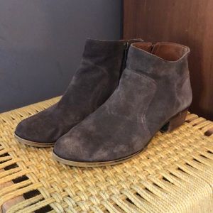 Lucky brand gray ankle boots